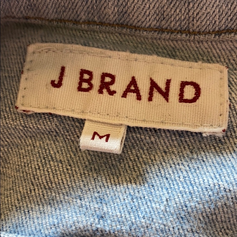 J Brand Lt Blue Denim Jacket w/ Copper Buttons M - Picture 6 of 7